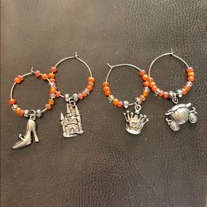 Cinderella Wine Charms